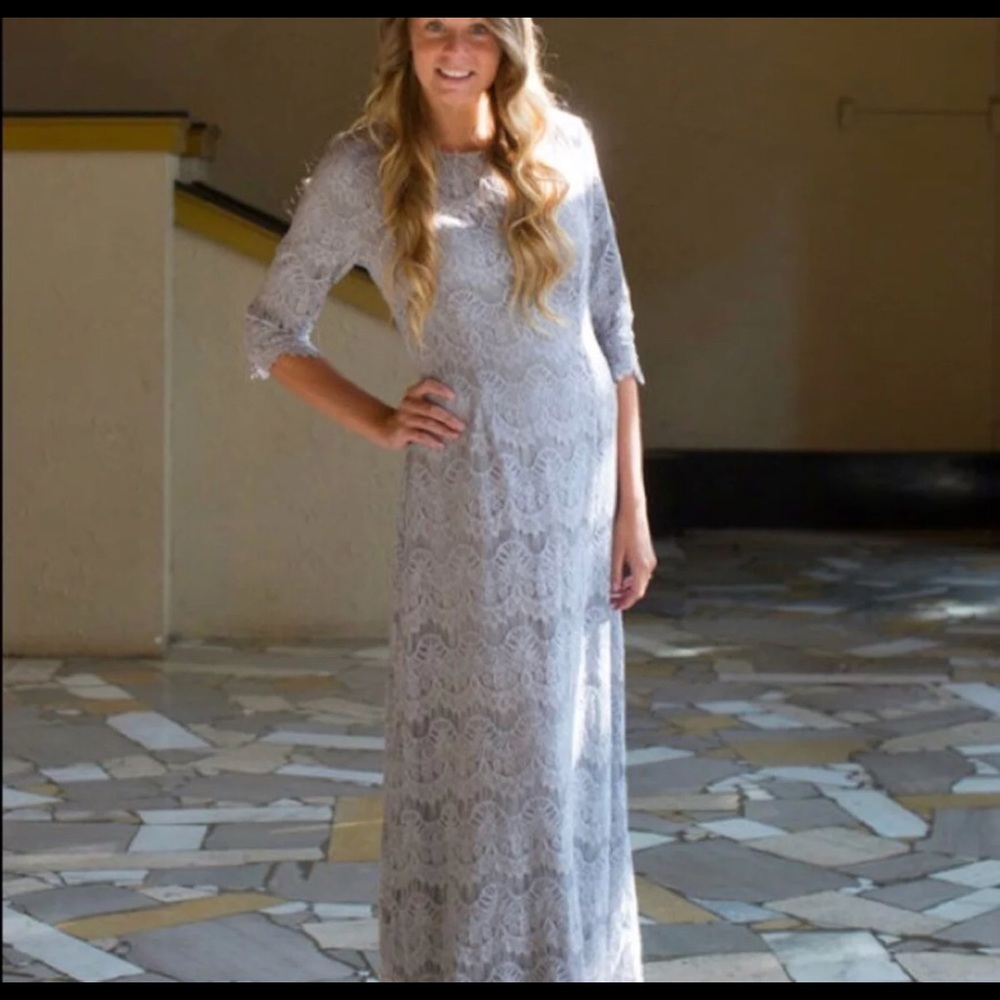 Maxi length dainty jewels dress